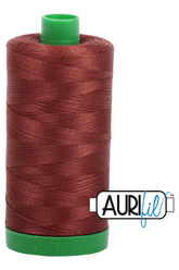 Aurifil Mako 40wt 2-ply Cotton 1000 m 1094 yd. spool - 4012 Copper Brown